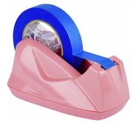 Acrimet Premium Dispensador de Cinta de Escritorio, Jumbo, Portarrollos de Sobremesa, Plástico, Base Antideslizante (Servicio Pesado) (Color Rosa)