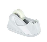 Acrimet Premium Dispensador de Cinta de Escritorio, Portarrollos de Sobremesa, Plástico, Base Antideslizante (Servicio Pesado) (Color Blanco)