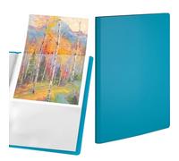ACROPAQ Carpeta Portafolios- Porta Documentos A4 Premium Verde con 30 Bolsillos-Polipropileno Duradero, Diseño Expandible y Inserto de Color A5- Ideal para la Organización y Presentación de Documentos