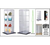 Acryl-Vitrinen Torre Joyas 4 Plano Spiegel-Rückwand Safe 5111H 605MM