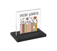 Acrylic Desk Decorative Sign, Portable Desktop Art Decoration, Stylish Acrylic Art Decor, 3,94 x 4,33 x 0,2 pulgadas, Ideal para Dad, Father, Mujeres, Men, Co-Workers, Business, Home, Gift Idea