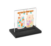 Acrylic Desk Decorative Sign, Portable Desktop Art Decoration, Stylish Acrylic Art Decor, 3,94 x 4,33 x 0,2 pulgadas, Ideal para Dad, Father, Mujeres, Men, Co-Workers, Business, Home, Gift Idea