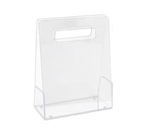 Acrylic Flower Carrying Bag, Clear Flower Box, Reusable Shopping Bag, Creative Florist, Supplies Packaging, Valentine’s Wedding, 9.84x7.87x4.72 Inches, Transparent, 1 Piece
