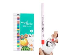 Acrylic Markers Pens Set - Water Based Ink Portable Case | Acrylic Paint Pens, Paint Marker Pen | Coloring Painting Art Supplies For Glass Rock Fabric Metal Wood Porcelain Crafts DIY Projects School