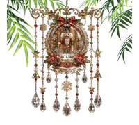 Acrylic Wind Chimes - 2D Sun Catcher, Bell Ornament Usage Home Decor | Decorative Acrylic Wind Chimes - Sun Catcher for Garden | Adorno de campana 2D con diseño colgante para decoración del hogar