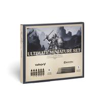 Acrylicos Vallejo 72206- Ultimate Miniature Set Paint & Brushes (6 botes 18 ml / 5 pinceles ESCODA)