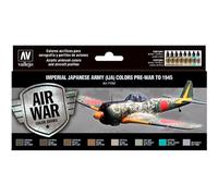 ACRYLICOS VALLEJO - AIR WAR: Imperial Japonese Army (IJA) Pre-war to 1945 (8 botes x 17 ml) - Acrylicos Vallejo 71152 - CONJUNTO DE PINTURAS