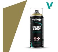 ACRYLICOS VALLEJO - SPRAY HOBBY PAINT DUNKELGELB 400ml - ACRILICOS VALLEJO 28001 para Miniaturas de Metal, Plástico y Resina con Acabado Mate. Con anillo coloreado para identificacion del color.