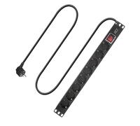 ACT Extension Lead PDU 19 inch CEE7/7 w/ 8 Type F Sockets 2.5m H05VV-F 3G1.5