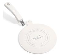 ACTIV CUISINE Adaptador de inducción de 24 cm de difusión de calor de acero inoxidable, difusor de inducción Moka para utilizar cafeteras y utensilios de cocina, blanco