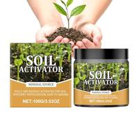 Activador Pro De Suelo | Mejora de Suelo 100g | Fertilizante Vegetal Activado Rico En Nutrientes Para Tomates, Parterres, Flores, Césped, Bonsáis Y Jardines