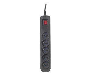 Activejet acp-5gn 3m cz base múltiple 5 salidas ac interior negro