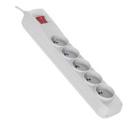 Activejet ACP-5GN 5M SZ base múltiple 5 salidas AC Interior Gris