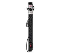 Activejet combo regleta de 12 tomas de corriente 5m negro