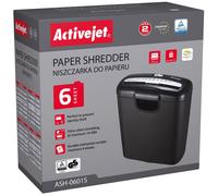 Activejet - destructor de documento (norma p-2, 5,8 mm, tapa 6 hojas,