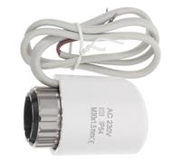 Actuador de Calefacción para Suelo Radiante, Termostato de Control | Control de Temperatura Preciso, Instalación Sencilla, Plástico y Metal, Blanco, para Calefacción Central