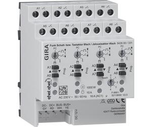 ACTUADOR DE JALUSÍA FUNK, modelo 543500, REG, 8f, 4f, Gira eNet