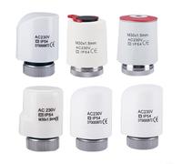 Actuador electrotérmico M30 x 1,5 mm, 230 V, para radiadores y | Calefacción por suelo radiante, NC/NO Ventilaktor con grado de protección IP54, control automático de temperatura para