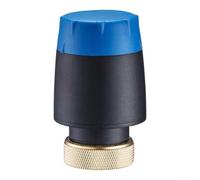Actuador Electrotérmico para Suelo Radiante con Conexión de para tuerca - Control para preciso Termostato ABS 15x10x15cm(Blue)