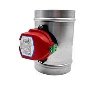 actuador for válvula de compuerta de aire Regulador eléctrico de la ventilación del amortiguador 51m m 200m control acero inoxidable(150mm,AC220V)