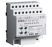Actuador KNX para persianas/toldos, 4 canales, 24V DC, modelo 215400