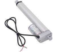 Actuador lineal eléctrico mini de 750N para aplicaciones en exteriores, agricultura, robótica, sistemas de automatización del hogar. Color blanco, 200 mm de recorrido, 12V. Incluye controlador y mando