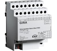 Actuador para calefacción rotatorio, modelo básico, 6 salidas, compatible con KNX, REG, 1 unidad.