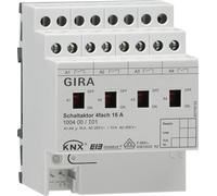 Actuador rotatorio KNX, 4 canales, 16A, con regulación y accionamiento manual, 1 unidad.