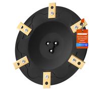 [ACTUALIZACIÓN] Disco de cuchillo + 6 Piezas reemplazo cuchillas Compatibles con Eufy E15 E18, TerraMow V600, V1000, S800 S1200, Disco de Hojas para Cortacésped Robot