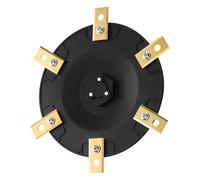 [ACTUALIZACIÓN] Discos de Cuchilla + 6 Piezas Cuchillas compatibles con Einhell Freelexo CAM 350, 500, 600 Plus, Disco de Cuchilla para cortacésped Robot, Disco rotatorio para cortacésped robótico