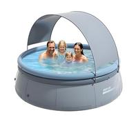 ACUASTORE Piscina Redonda Inflable con Toldo Extraíble, Piscina Plegable con Bomba de Aire Automática, para Jardín y Exterior (300cm)