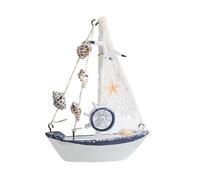 Acunny Pequeño velero modelado de velero | Modelo de madera hecho a mano