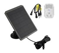 Acuxiaza Kit de cargador solar para cámara de sendero con batería de litio recargable integrada de 5200 mAh con panel solar de 6 V 9 V 12 V para cámara de sendero con accesorio de caza impermeable