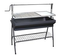 ACV Barbacoa Carbón y Leña Inox 80x50 Regulable Sin Soldaduras