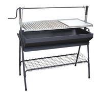 ACV Barbacoa Carbón y Leña Inox 80x50 Regulable Sin Soldaduras