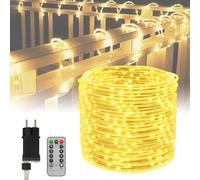 ACXIN Tubo de luces LED para exteriores, IP44, con mando a distancia, luz | Tubo de luz de PVC con núcleo de cobre, 8 modos, función de memoria, CC 31 V, flexible moldeable, para interior y exterior