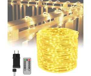 ACXIN Tubo de luces LED para exteriores, IP44, con mando a distancia, luz | Tubo de luz de PVC con núcleo de cobre, 8 modos, función de memoria, CC 31 V, flexible moldeable, para interior y exterior