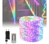 ACXIN Tubo de luces LED para exteriores, IP44, con mando a distancia | Tubo de luz de PVC con núcleo de cobre, 8 modos, función de memoria, CC 31 V, flexible moldeable, para interior y exterior