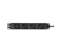 Adam Hall Regleta de enchufes 87470 – 4 tomas Schuko