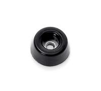 Adam Hall Hardware 4906 M24 AH - Juego de 24 Patas de Goma (38 x 10 mm), Color Negro