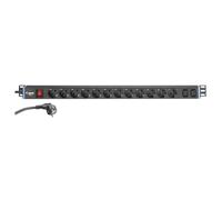 Adam Hall Large EU Power Strip 12 Sockets