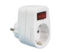 Adaptador 1 toma con interruptor 16a/250v. con protección para niños