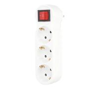 Adaptador 3 tomas hembra schuko 3500w 16a con interruptor 103000004