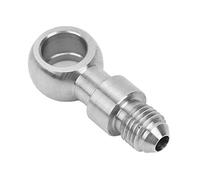 Adaptador Banjo de 4 Ojos de Acero Inoxidable, Accesorio de Pernos Banjo M12, Conector de Manguera, Adaptador Banjo AN 4, Accesorio de Montaje Práctico Apto para Pernos Banjo M12