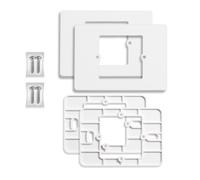 Adaptador Caja Placa 503 a 502 Placa Adaptador Reductor 503 a 502 Plástico Soporte Adaptador Cassette para Termostatos u Otros (Mod 1 Blanco (2 Paquetes))