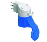 Adaptador Civil A Industrial IP44 Enchufe 2P+T 16A 250V Toma 2P+T 16A 230V