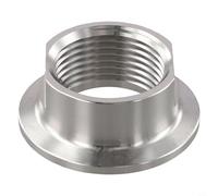 Adaptador de abrazadera triple TC de 1.5 pulgadas, accesorio sanitario de acero inoxidable 304 a hembra de 1 pulgada para NPT, conector de triple trébol de 50.5 mm para elaboración de alimentos