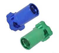 Adaptador de acoplador rápido de aluminio 16x1.5 Rosca para pulverizador de pintura Taza de medición Se adapta a la mayoría de los sistemas de pulverización (verde)