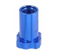 Adaptador de acoplador rápido de aluminio 16x1.5 Rosca para pulverizador de pintura Taza de medición Se adapta a la mayoría de los sistemas de pulverización (azul)