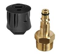 Adaptador de acoplamiento rápido for lavadora a presión M22 | Acoplamiento rápido for lavadora a presión, color negro: manguera y boquilla turbo Karcher serie K(B)